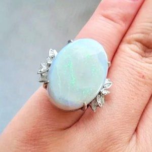 One of a Kind Huge Opal Ring